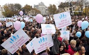 More than 100,00 people on the streets at the demonstration in Paris on 17th November
